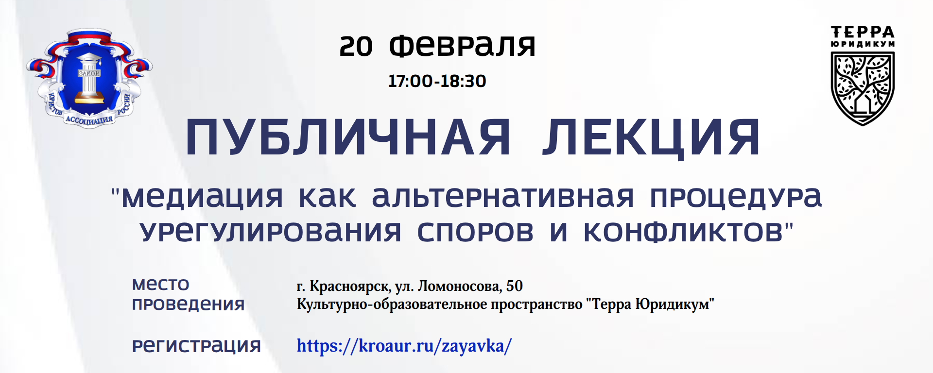 Публичная лекция о медиации